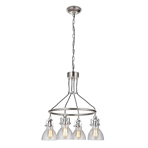 State House - Four Light Chandelier - 23.7 inches wide by 27.28 inches high - 918482