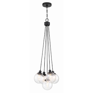 Que - Five Light Pendant in Transitional Style - 14.75 inches wide by 39.25 inches high - 990894