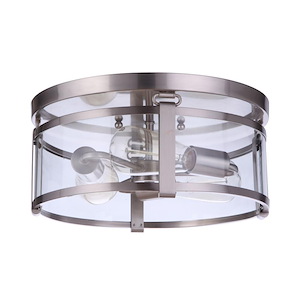 Elliot 3 Light Flush Mount 6.13 Inch Tall and 13 Inch Wide - 1116855