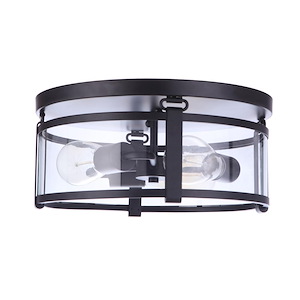 Elliot 3 Light Flush Mount 6.13 Inch Tall and 13 Inch Wide - 1116855