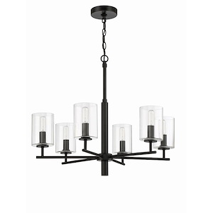 Hailie - 6 Light Chandelier In Transitional Style-22 Inches Tall and 26 Inche Wide - 1116812