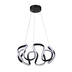 Pulse - 34W 1 LED Pendant In Contemporary Style-9.25 Inches Tall and 17.75 Inches Wide - 1274836