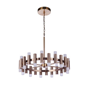 Simple Lux - 1728W 24 LED Chandelier-21.88 Inch Tall and 27 Inch Wide - 1421327