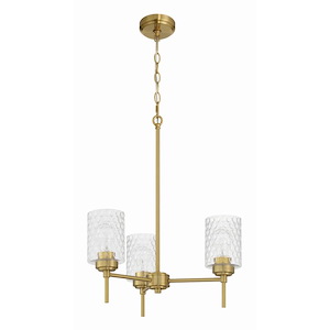 Claire - 3 Light Chandelier-30 Inch Tall and 20 Inch Wide - 1363776