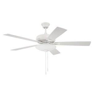 Eos - 5 Blade Ceiling Fan with Light Kit-16.57 Inches Tall and 52 Inches Wide - 1325137