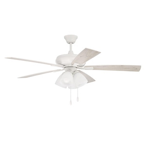 Eos - 5 Blade Ceiling Fan with Light Kit-19.29 Inches Tall and 52 Inches Wide - 1325138
