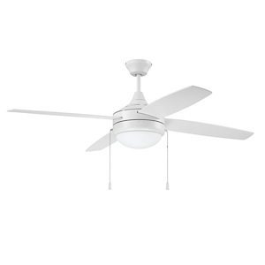 Phaze - 52 Inch 4 Blade Ceiling Fan with Light Kit - 1071825