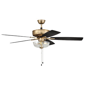 Pro Plus 101 Series - 52 Inch 5 Blade Ceiling Fan with Bowl Light Kit - 1215772