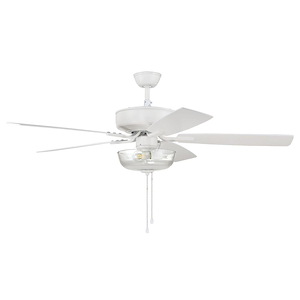 Pro Plus 101 Series - 52 Inch 5 Blade Ceiling Fan with Bowl Light Kit - 1215773