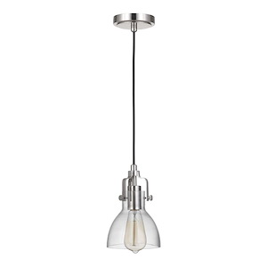 State House - One Light Mini Pendant with Cord - 6 inches wide by 8.88 inches high - 918490