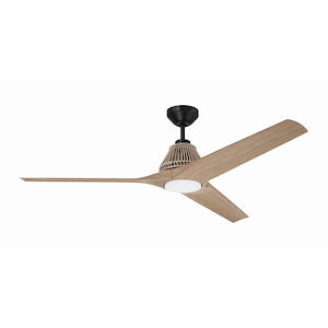 Sea Scape - 3 Blade Ceiling Fan with Light Kit-15 Inch Tall and 56 Inch Wide - 1364140