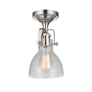 State House - One Light Semi-Flush Mount - 6 inches wide by 10.75 inches high - 1215987