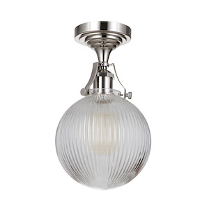 State House - One Light Semi-Flush Mount - 7.75 inches wide by 13.25 inches high - 1215988