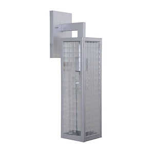Large Outdoor Wall Lantern Metal Approved for Wet Locations in Transitional Style - 4.85 inches wide by 20.25 inches high - 1216029
