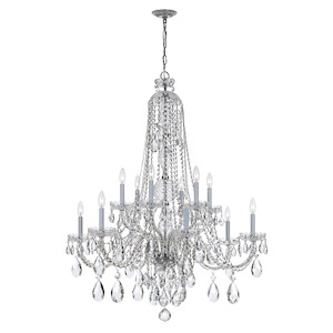 Crystal - Six Light Chandelier in Classic Style - 37.5 Inches Wide by 48 Inches High - 406171