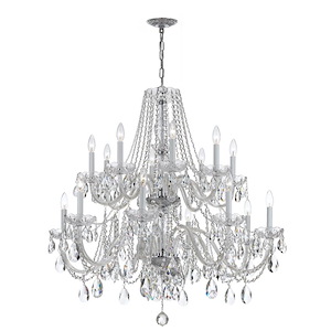 Crystal - Eight Light Chandelier in Classic Style - 37 Inches Wide by 34 Inches High - 406206
