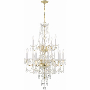 Traditional Crystal - 15 Light Chandelier In Traditional Style-43.75 Inches Tall and 32 Inches Wide - 1279547