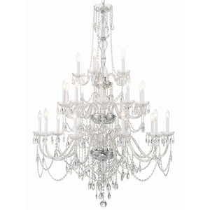 Traditional Crystal - 25 Light Chandelier In Traditional Style-61 Inches Tall and 45 Inches Wide - 1279548