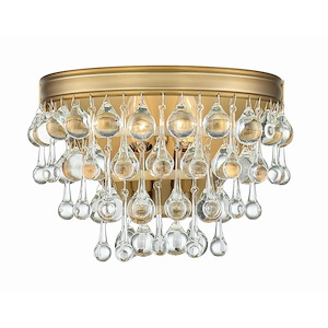 Calypso - Two Light Wall Sconce in Classic Style - 10.75 Inches Wide by 7.25 Inches High - 406268
