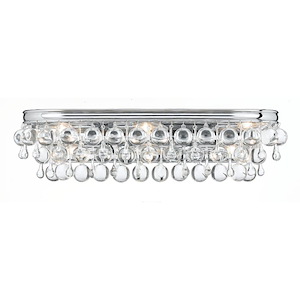 Calypso - Six Light Wall Sconce in Minimalist Style - 23 Inches Wide by 6 Inches High - 406267