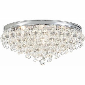 Calypso - Six Light Flush Mount in Traditional and Contemporary Style - 20 Inches Wide by 9 Inches High - 494449