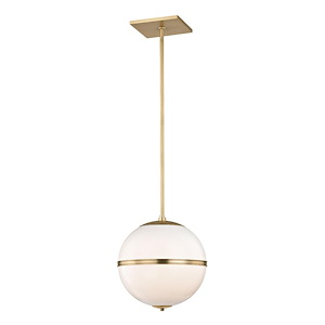 Truax - One Light Pendant in Classic Style - 12 Inches Wide by 13.5 Inches High - 692542