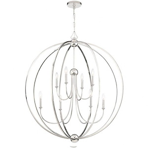 Sylvan - Eight Light 2-Tier Chandelier Without Shade In Classic Style - 40 Inches Wide By 46 Inches High - 1254992