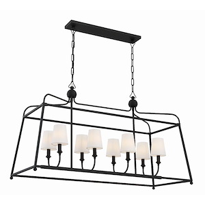 Sylvan - 8 Light Chandelier In Modern Style-25 Inches Tall and 42 Inches Wide - 1279549