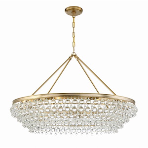 Calypso - Eight Light Chandelier in Traditional and Contemporary Style - 40 Inches Wide by 25.75 Inches High - 494440