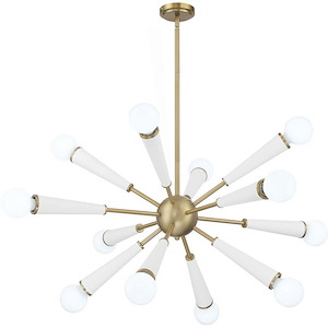 Zodiac - 12 Light Chandelier-18.5 Inch Tall and 34 Inch Wide - 1364685