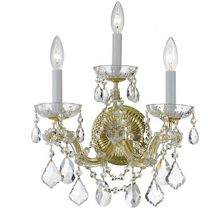 Maria Theresa - Three Light Wall Sconce in Classic Style - 14 Inches Wide by 14 Inches High - 406397