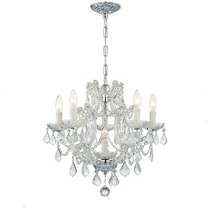 Maria Theresa - Six Light Mini Chandelier in Classic Style - 20 Inches Wide by 17 Inches High - 406395