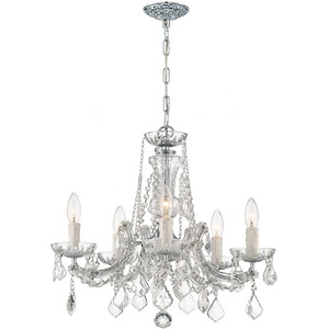 Maria Theresa - Five Light Mini Chandelier in Minimalist Style - 20 Inches Wide by 19 Inches High - 406449