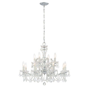 Maria Theresa - Twelve Light 2-Tier Chandelier in Classic Style - 29 Inches Wide by 25.5 Inches High - 406448