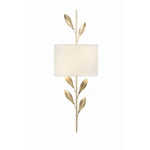 Broche - Two Light Sconce in Traditional and Contemporary Style - 8.5 Inches Wide by 24 Inches High - 406523