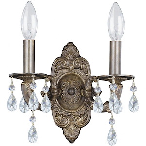 Paris Market - Two Light Wall Sconce in Classic Style - 10 Inches Wide by 9.5 Inches High - 406516