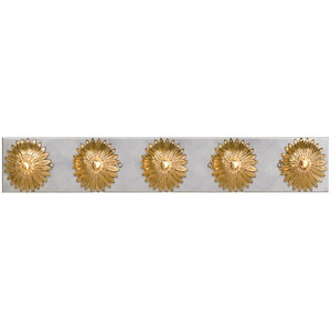 Broche 5 Light Bath Vanity In Traditional And Contemporary Style - 31 Inches Wide By 4.5 Inches High - 1333254