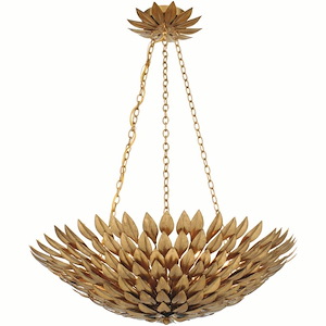 Broche - Six Light Chandelier in Timeless Style - 24.5 Inches Wide by 11 Inches High - 406570