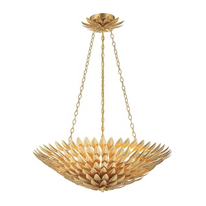 Broche - Six Light Chandelier in Timeless Style - 24.5 Inches Wide by 11 Inches High - 406570