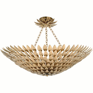 Broche - Eight Light Flush Mount in Traditional and Contemporary Style - 30 Inches Wide by 12 Inches High - 430230