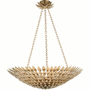 Broche - Eight Light Large Chandelier in Traditional and Contemporary Style - 30 Inches Wide by 12 Inches High - 430231