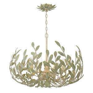 Broche - 6 Light Chandelier-19 Inch Tall and 27 Inch Wide - 1366119