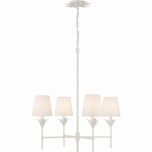 Broche - 4 Light Chandelier In Traditional Style-28 Inches Tall and 28 Inches Wide - 1295922