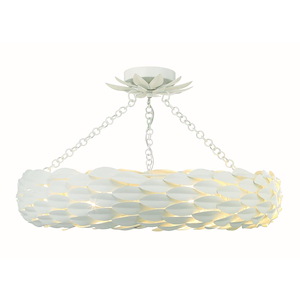 Broche - 6 Light Flush Mount-5 Inches Tall and 24 Inches Wide - 1295940