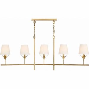 Broche - 5 Light Chandelier In Modern Style-21 Inches Tall and 53.5 Inches Wide - 1295923