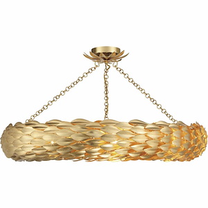 Broche - 8 Light Flush Mount-5.75 Inches Tall and 33.5 Inches Wide - 1295941