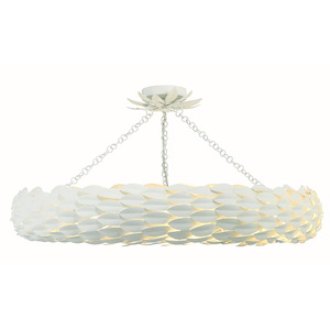 Broche - 8 Light Flush Mount-5.75 Inches Tall and 33.5 Inches Wide - 1295941