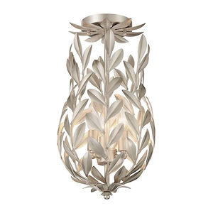 Broche - 3 Light Semi-Flush Mount-18 Inch Tall and 9.5 Inch Wide - 1366124