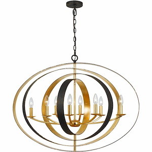 Luna - Eight Light Oval Chandelier - 1083671