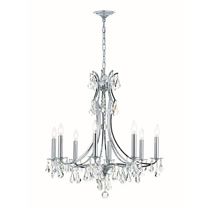 Cedar - Eight Light Chandelier in Minimalist Style - 28 Inches Wide by 29 Inches High - 1083679